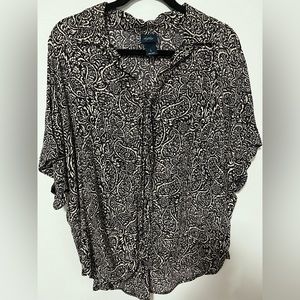 Daytrip Printed tie front shirt